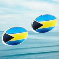 Bahamian Enamel Flag Cufflinks Bahamian Enamel Flag Cufflinks